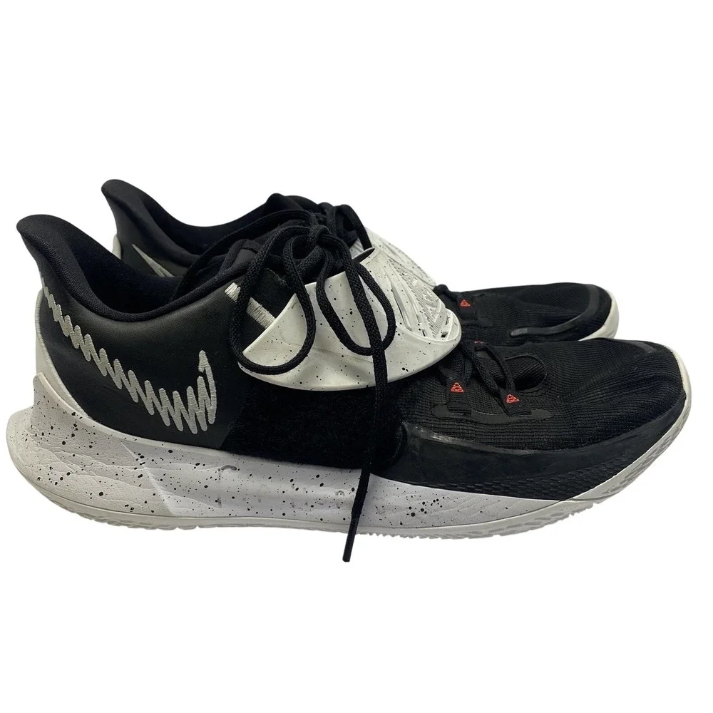 Nike‎ Kyrie Low 3 Mens 13 Black White CW6228-003 Athletic Basketball Shoes Read